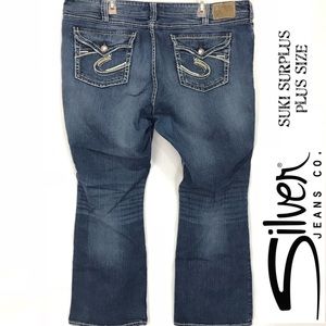 Silver Sz24/L32 Suki Surplus Plus Size Jeans
